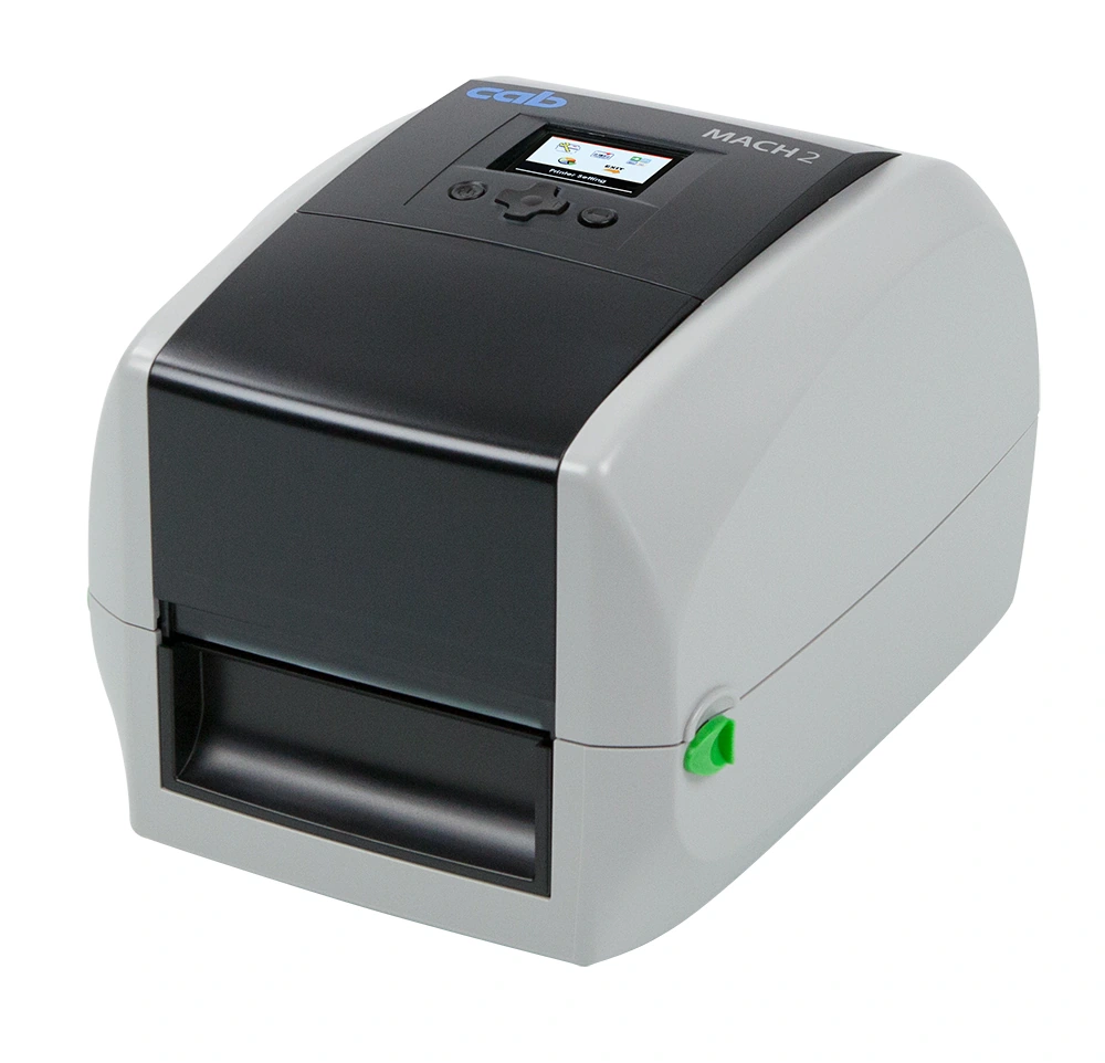 cab MACH 2 Etikettendrucker mit LCD-Farbdisplay