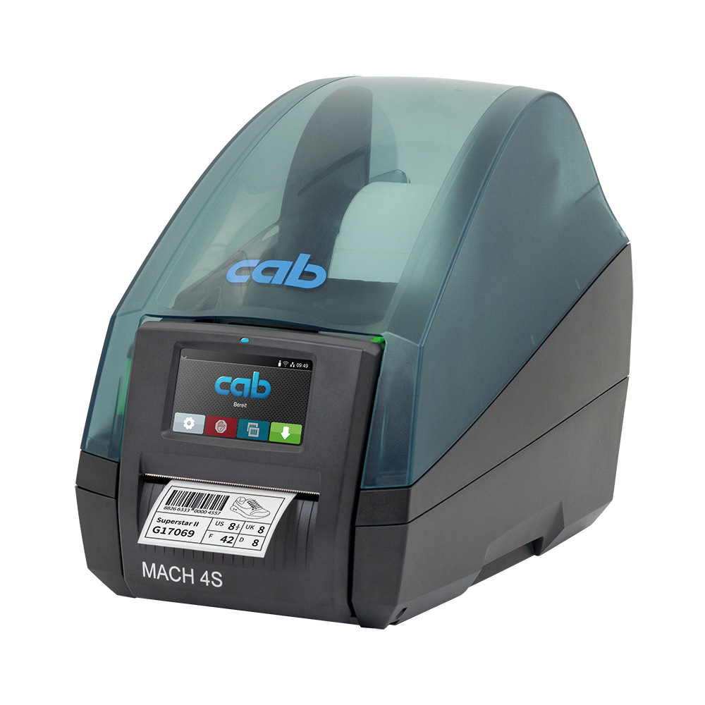 Etikettendrucker cab MACH 4S Typ P mit Spendefunktion