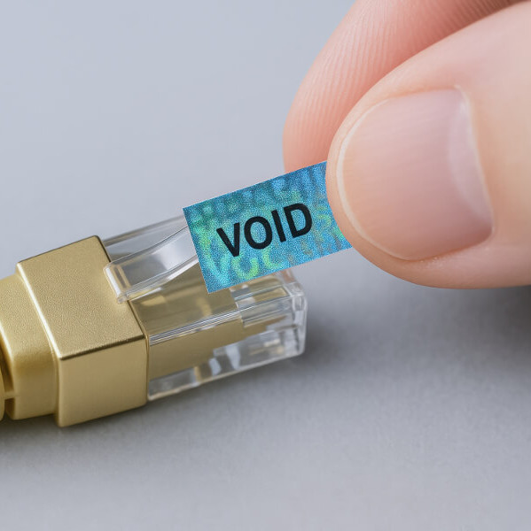 Sicherheitsetikett für digitale Geräte